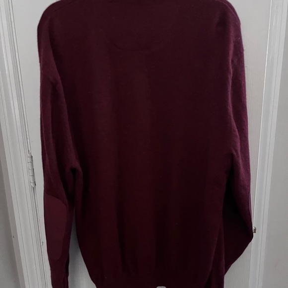 Orvis men’s 1/4 zip pullover wool cashmere blend elbow pads sweater - Picture 5 of 6